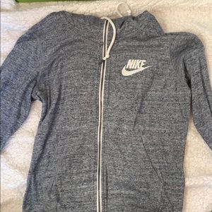 Long Sleeve Gray Nike Hoodie